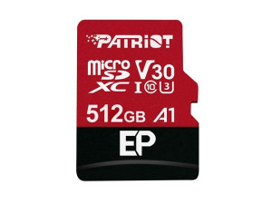 Flash Card Patriot 512GB EP Series Micro SDXC V30 PEF512GEP31MCX